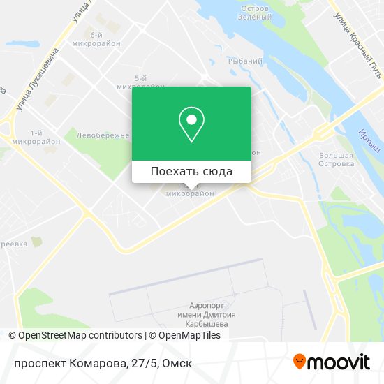 Карта проспект Комарова, 27/5