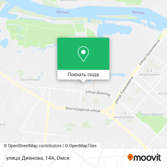 Карта улица Дианова, 14А