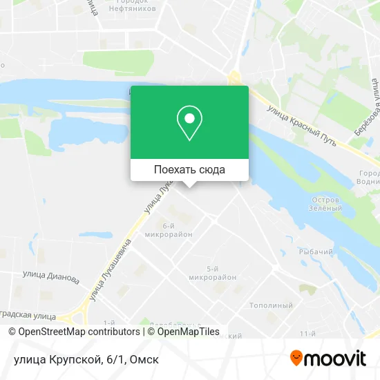 Карта улица Крупской, 6/1