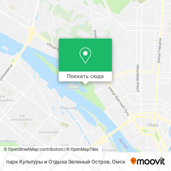 Карта парк Культуры и Отдыха Зеленый Остров