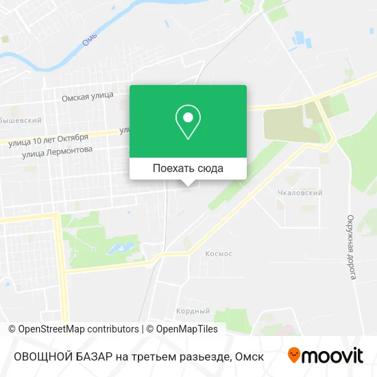 Карта ОВОЩНОЙ БАЗАР на третьем разьезде