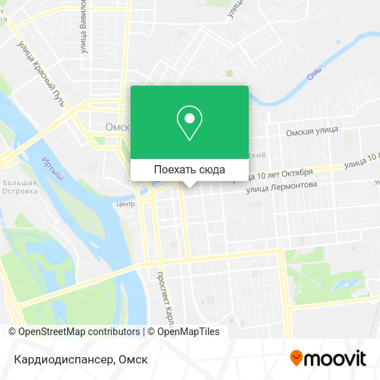 Карта Кардиодиспансер