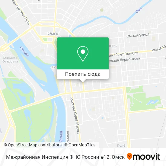 Карта Межрайонная Инспекция ФНС России #12