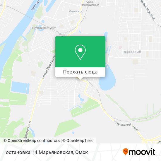 Карта остановка 14 Марьяновская