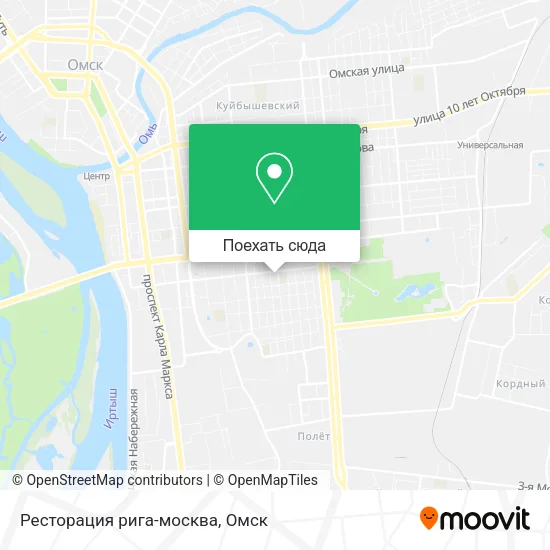 Карта Ресторация рига-москва