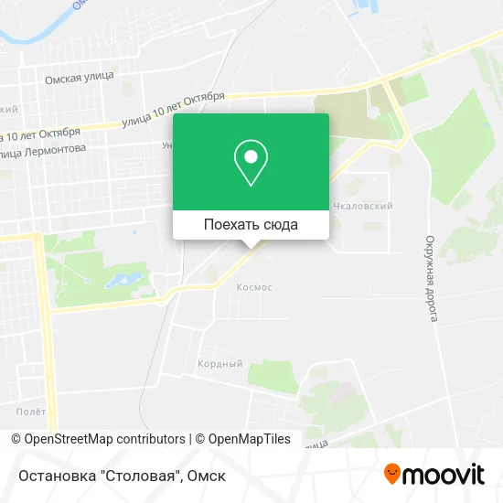Карта Остановка "Столовая"