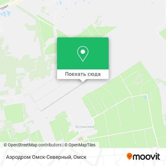 Карта Аэродром Омск-Северный