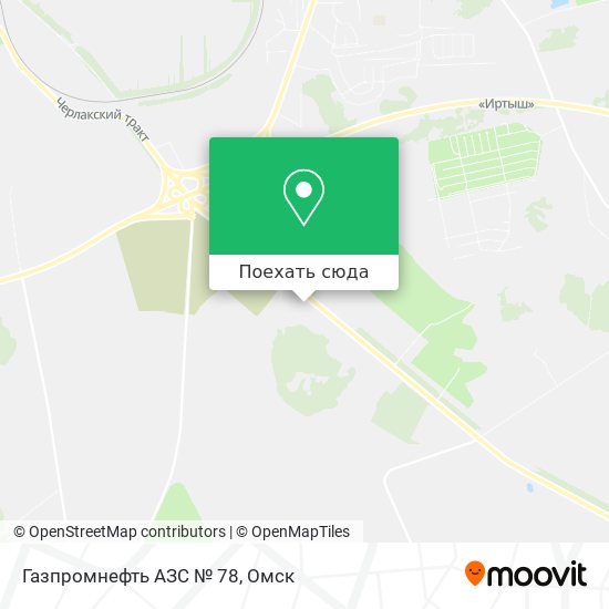 Карта Газпромнефть АЗС № 78