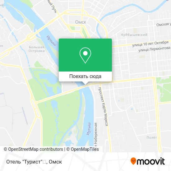 Карта Отель "Турист"🏢