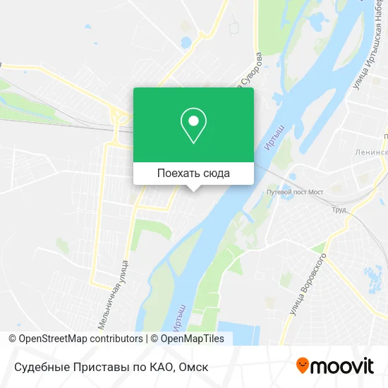 Карта Судебные Приставы по КАО