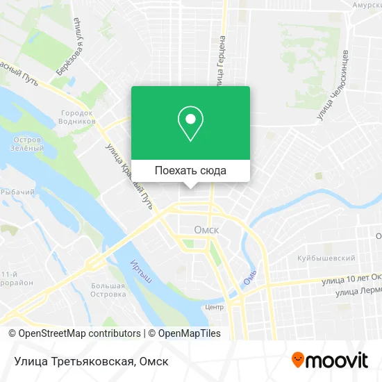 Карта Улица Третьяковская