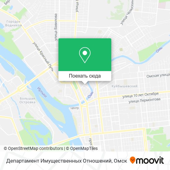 Карта Департамент Имущественных Отношений