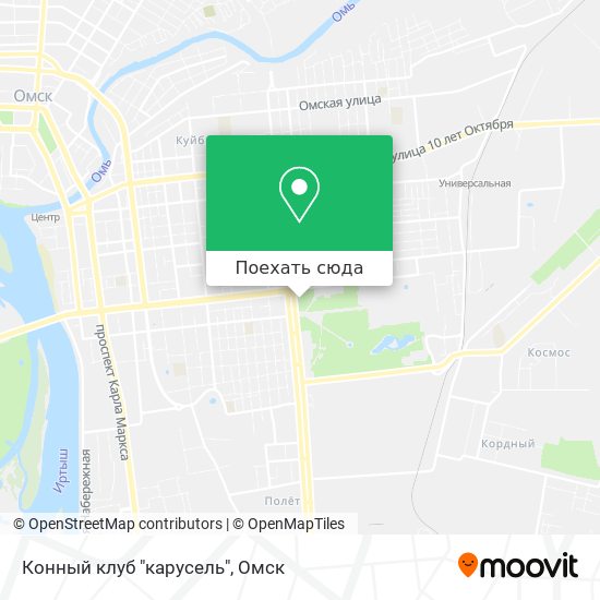 Карта Конный клуб "карусель"