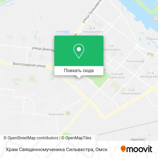 Карта Храм Священномученика Сильвестра