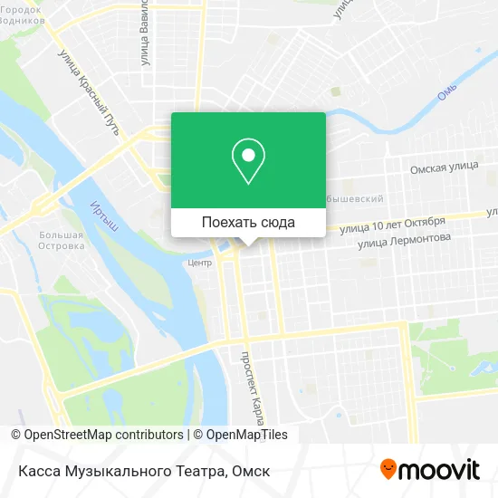Карта Касса Музыкального Театра