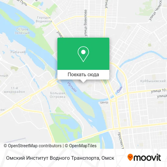 Карта Омский Институт Водного Транспорта