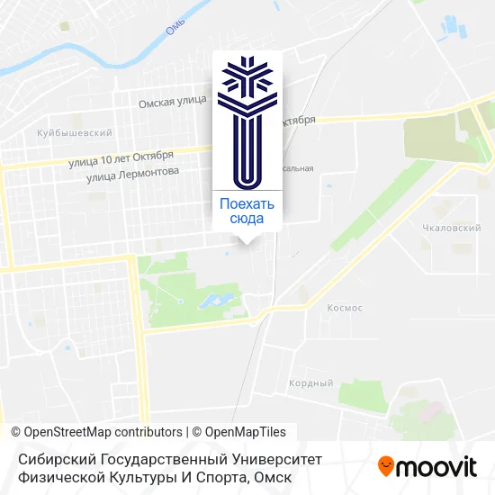Карта Сибирский Государственный Университет Физической Культуры И Спорта