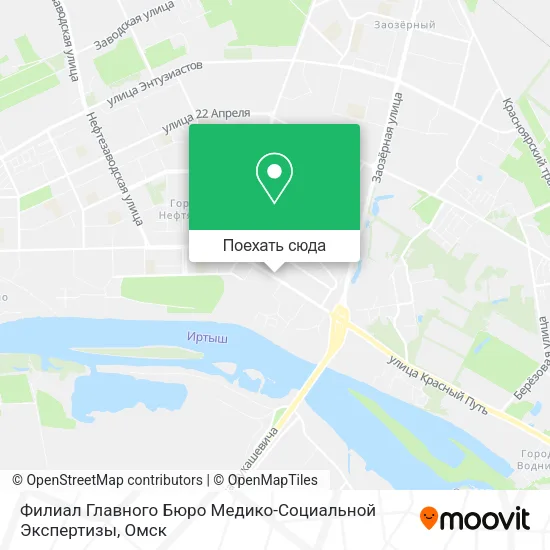 Карта Филиал Главного Бюро Медико-Социальной Экспертизы