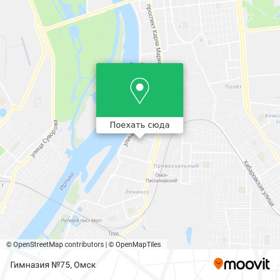Карта Гимназия №75