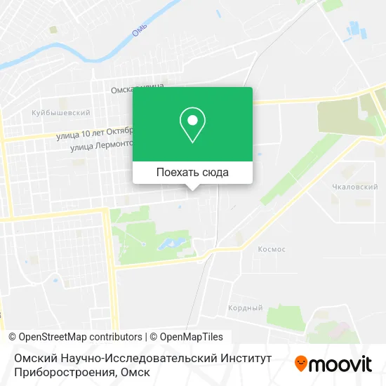 Карта Омский Научно-Исследовательский Институт Приборостроения