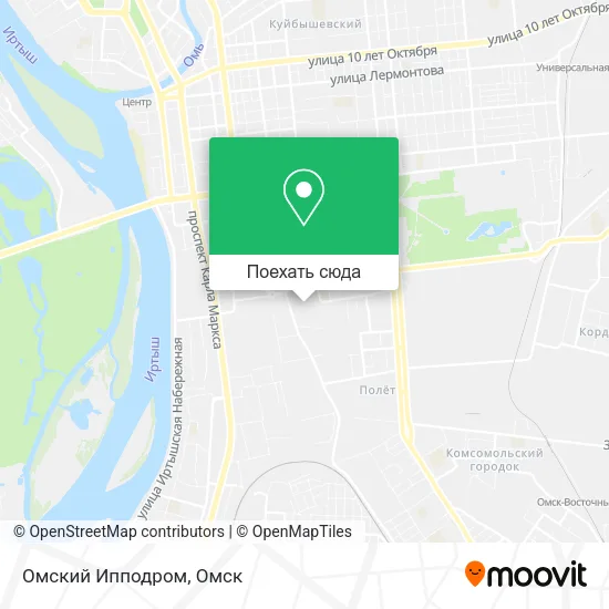 Карта Омский Ипподром