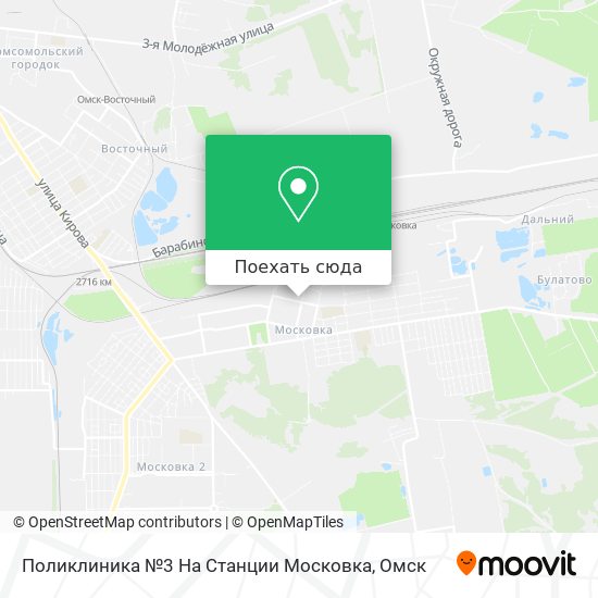 Карта Поликлиника №3 На Станции Московка