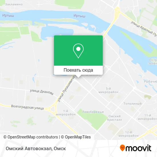 Карта Омский Автовокзал