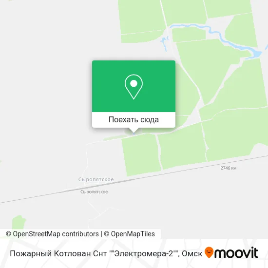 Карта Пожарный Котлован Снт ""Электромера-2""