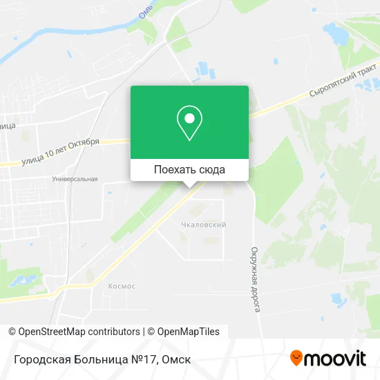 Карта Городская Больница №17