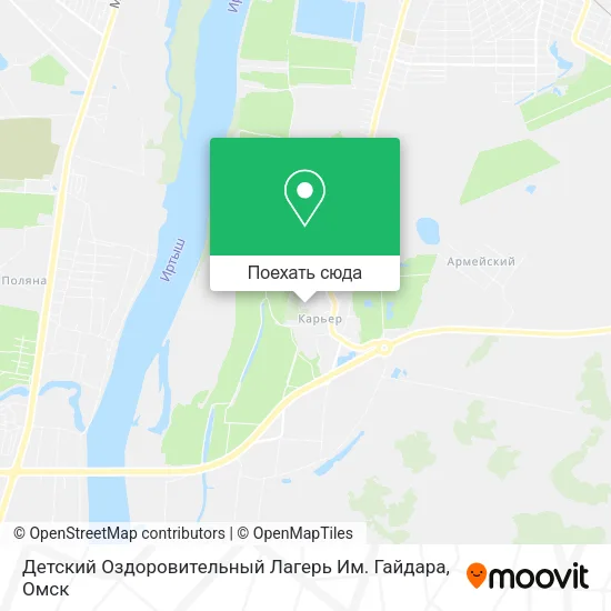 Карта Детский Оздоровительный Лагерь Им. Гайдара