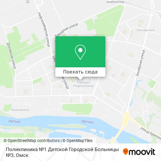 Карта Поликлиника №1 Детской Городской Больницы №3