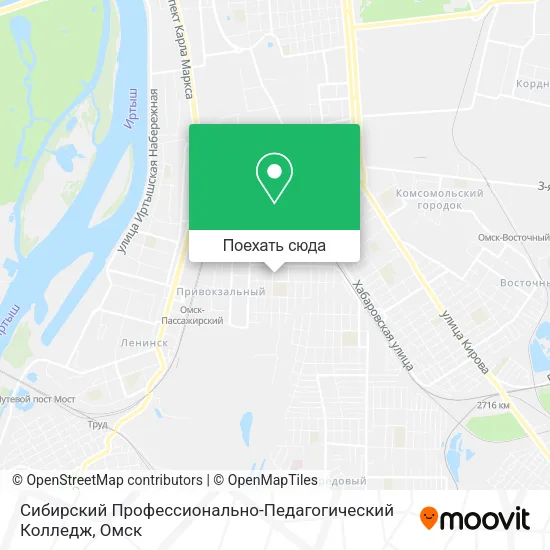 Карта Сибирский Профессионально-Педагогический Колледж