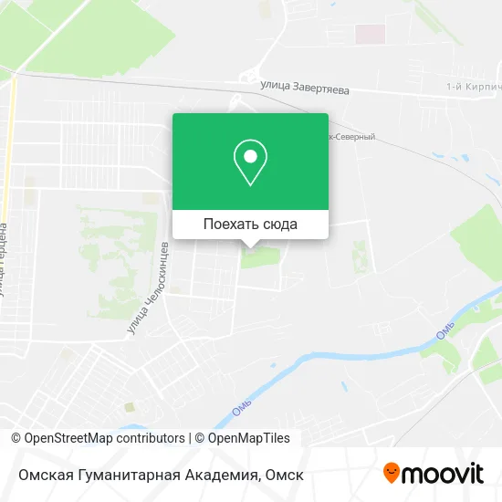 Карта Омская Гуманитарная Академия