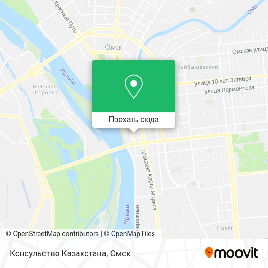 Карта Консульство Казахстана