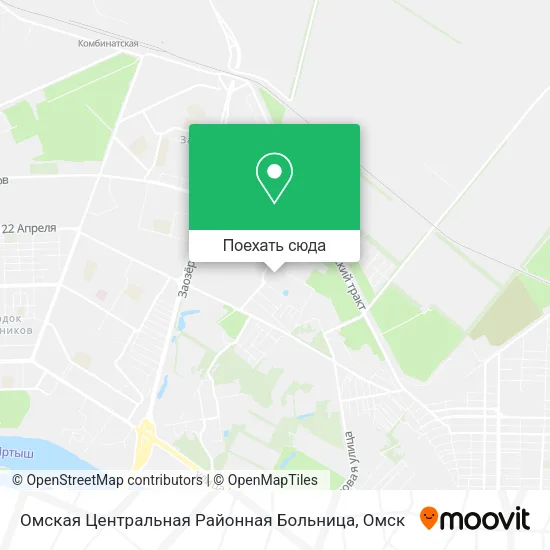 Карта Омская Центральная Районная Больница