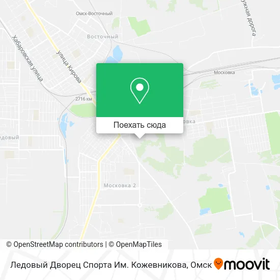 Карта Ледовый Дворец Спорта Им. Кожевникова