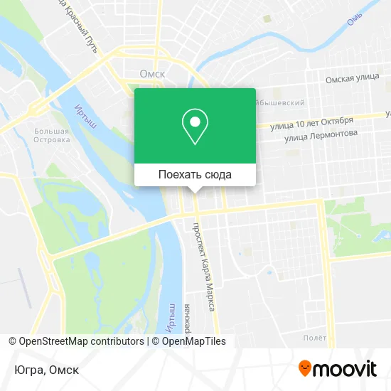 Карта Югра