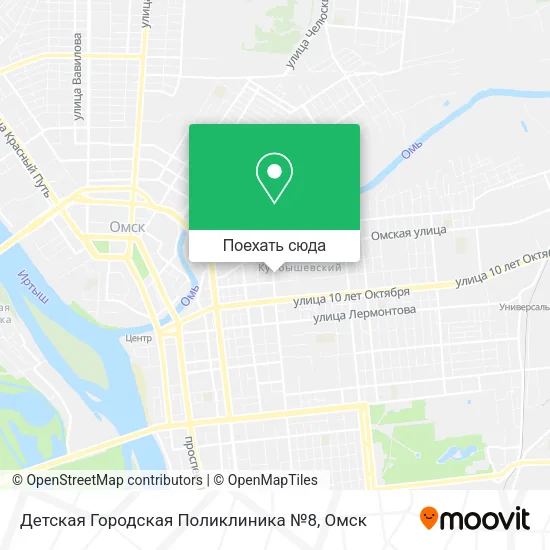 Карта Детская Городская Поликлиника №8
