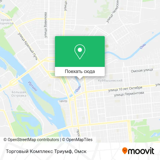 Карта Торговый Комплекс Триумф