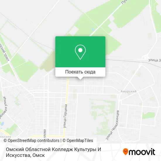 Карта Омский Областной Колледж Культуры И Искусства