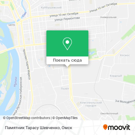 Карта Памятник Тарасу Шевченко