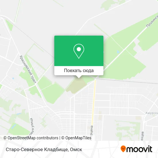 Карта Старо-Северное Кладбище