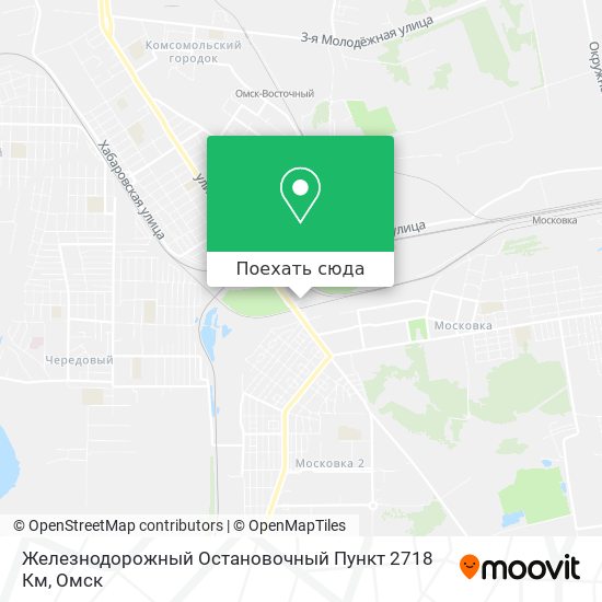 Карта Железнодорожный Остановочный Пункт 2718 Км