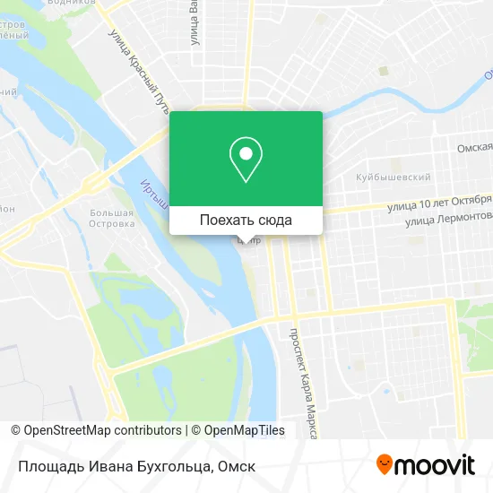 Карта Площадь Ивана Бухгольца