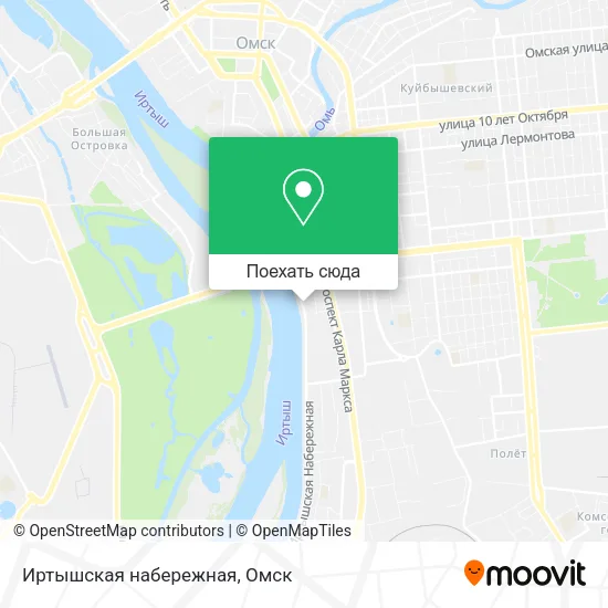 Карта Иртышская набережная