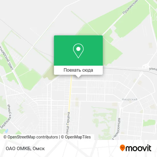 Карта ОАО  ОМКБ