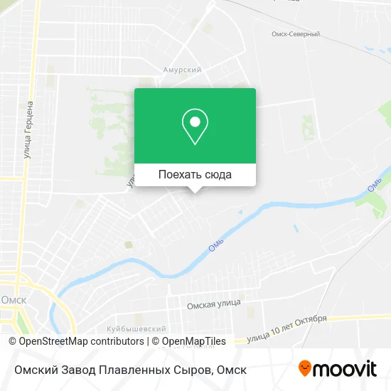 Карта Омский Завод Плавленных Сыров
