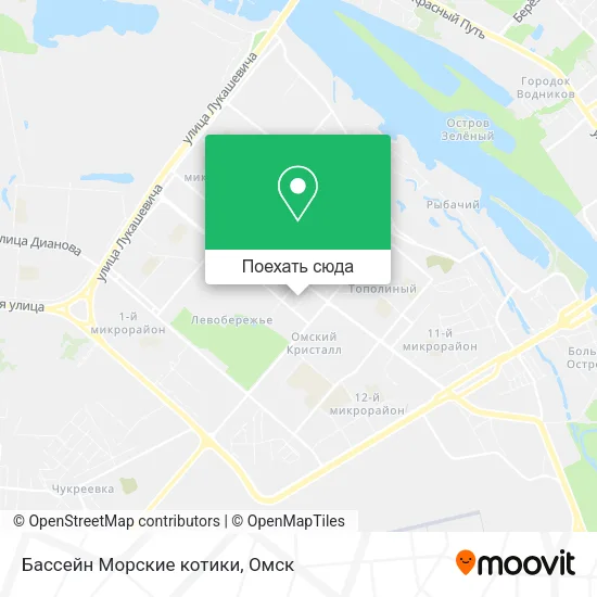 Карта Бассейн  Морские котики