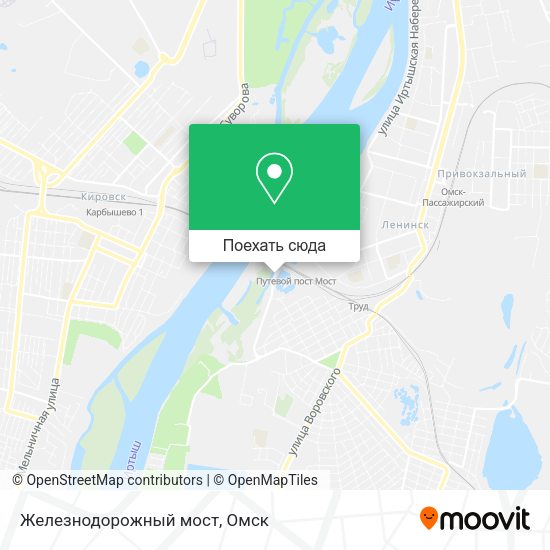 Карта Железнодорожный мост