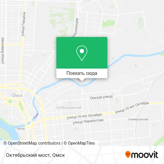 Карта Октябрьский мост